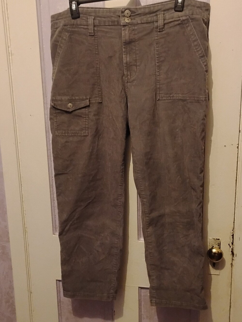 Women's Size 20 Gray Time And Tru Corduroy Pants